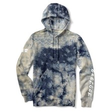 Primitive X Dragon Ball Z GOKU VERSUS hoodie Washed Tie Die Light Blue Mens SZ L