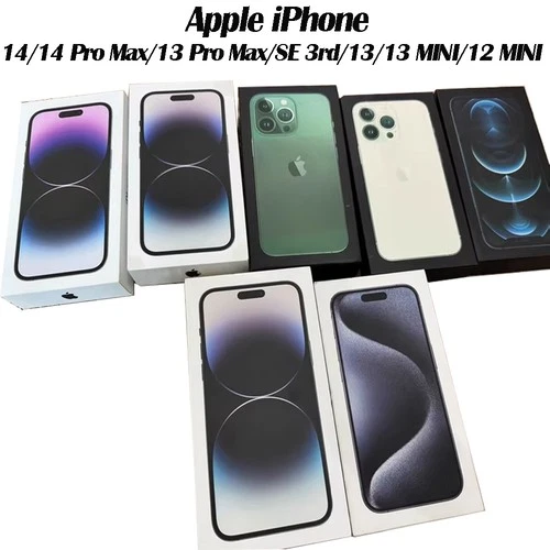 New Apple iPhone 14/14 Pro Max/13 Pro Max/SE 3rd/13/13 Mini/12 Mini Sealed LOT