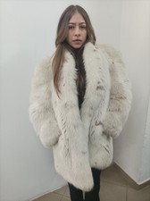 Real Fur Fox Coat in natural color.
