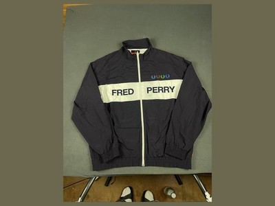 Fred Perry x BEAMS Windbreaker Herren Gr. XL Blau