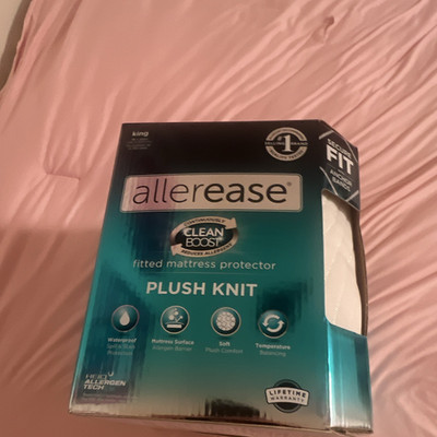 AllerEase CleanBoost Waterproof Allergen Barrier Temp Balancing King Protector