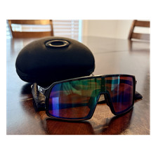 Oakley Sutro OO9406-2137 Shield Sunglasses Prizm Jade Lens Black Plastic Frame