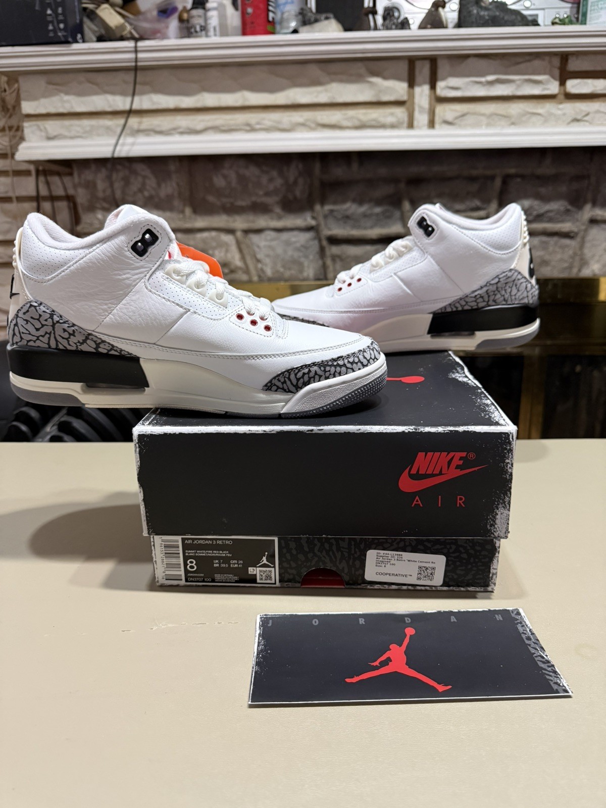 Jordan 3 Retro White Cement Reimagined SIZE 8 alternate view 2