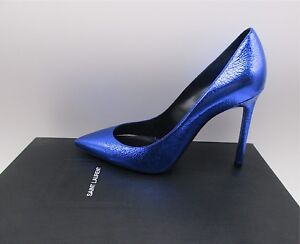 saint laurent blue heels