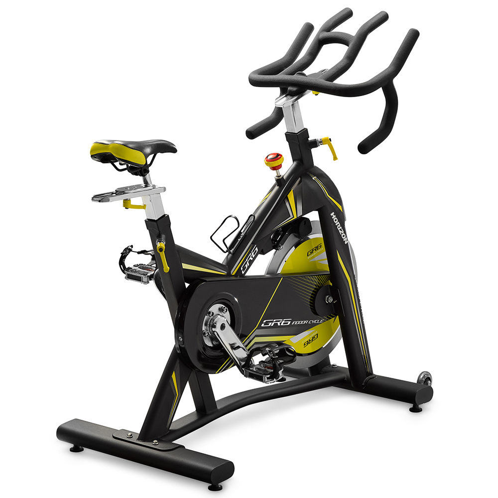 Cyclette fitness gym bike indoor cycle GRX6 Nero/Giallo Horizon Fitness