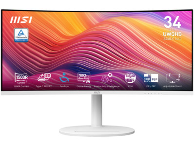 MSI 34'' 120 Hz VA UWQHD Monitor 1ms (MPRT) / 4ms (GTG) Adaptive-Sync 3440 x 1440