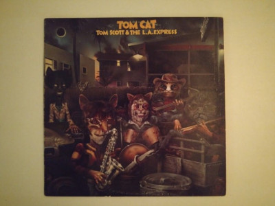 TOM SCOTT & L.A. EXPRESS LP TOM CAT 1975 ODE SP-77029 1ST PRESS TERRE HAUTE