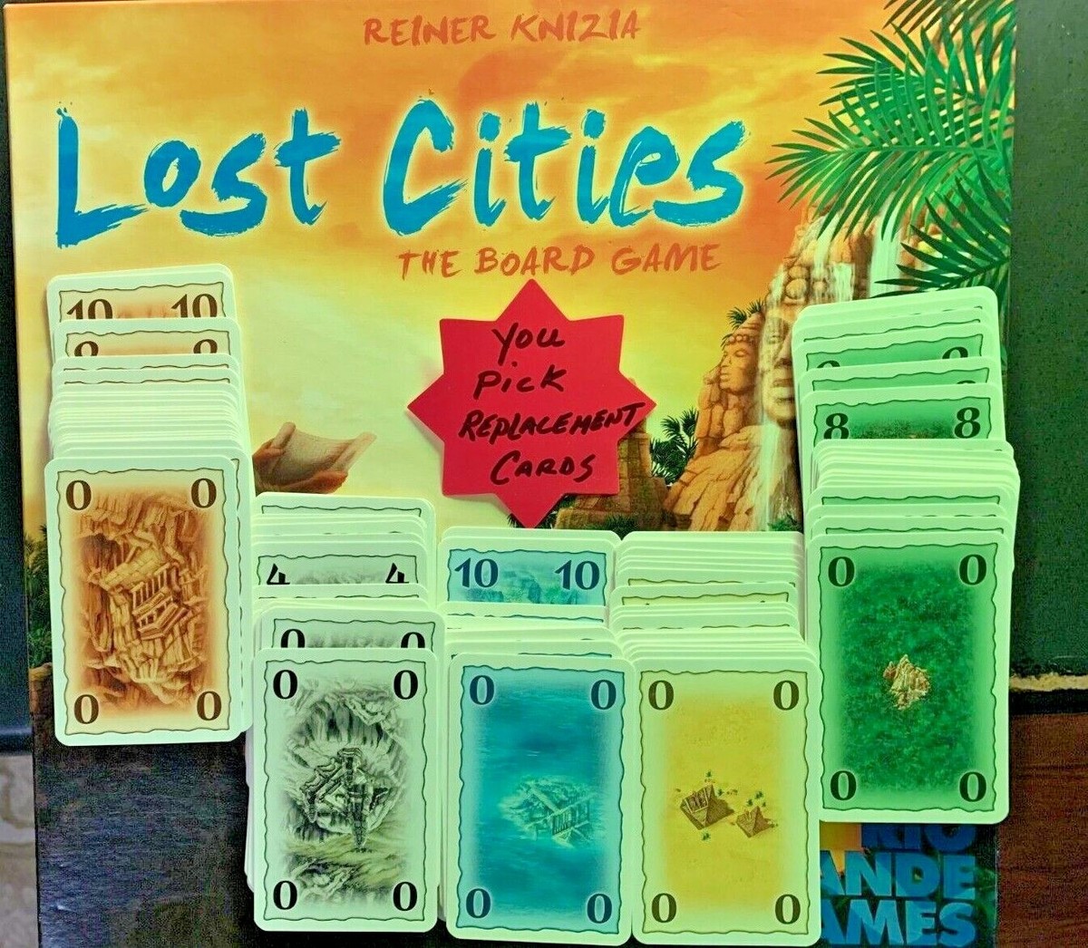 Lost Cities The Board Game YOU PICK CARDS Game Replacement Reiner