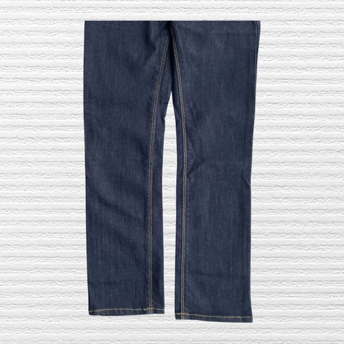 New Gap Kids 1969 Girls Classic Straight Leg Jeans Dark Wash Blue Denim Size 6 - Picture 4 of 12