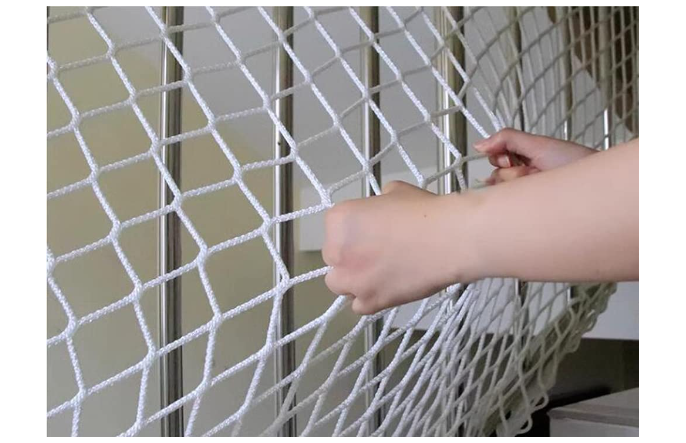 White Safety Rope Net for Kids, Guardrail Net for Stair Balcony, 1.64 ...