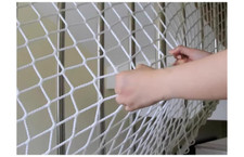 White Safety Rope Net for Kids, Guardrail Net for Stair Balcony, 1.64' x 6.56'