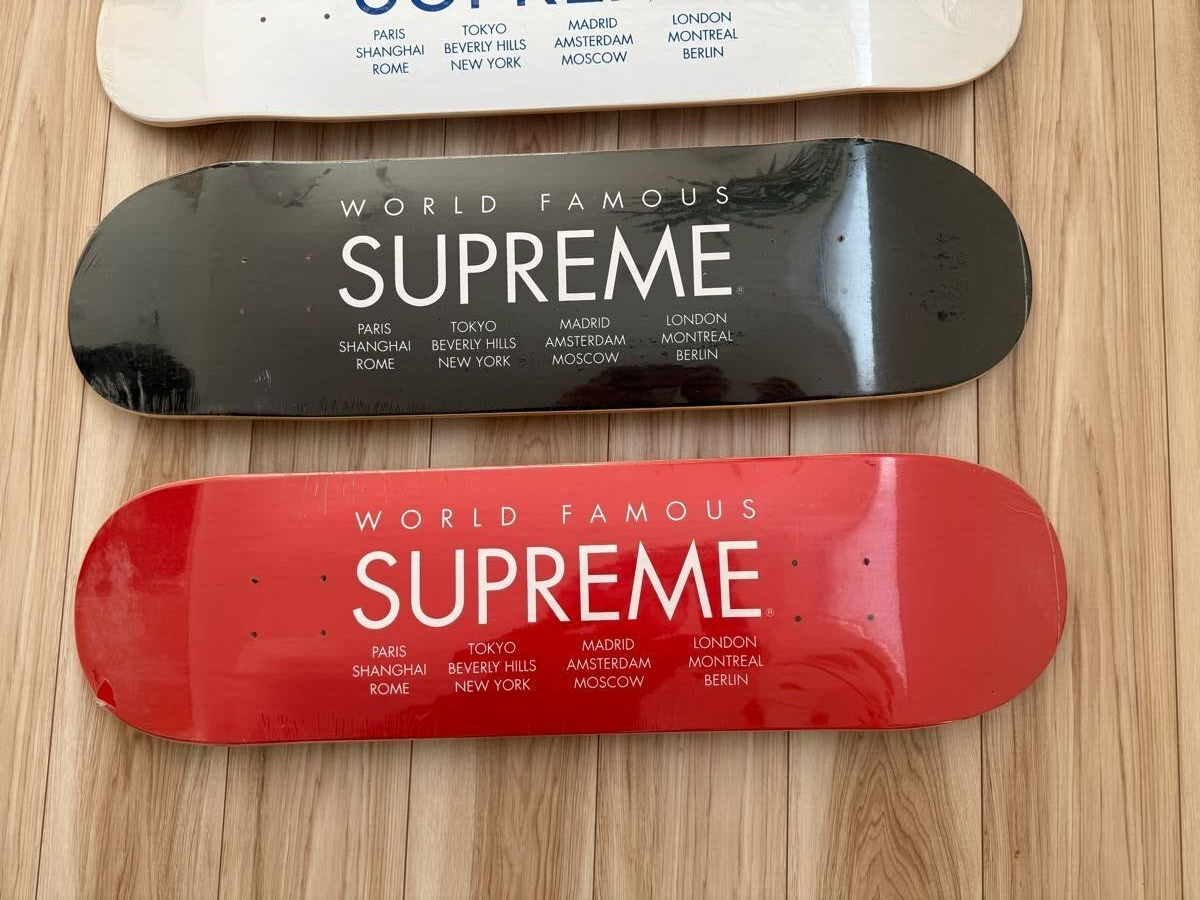 Supreme World Famous Skateboard Deck 4-piece skateboard deck set