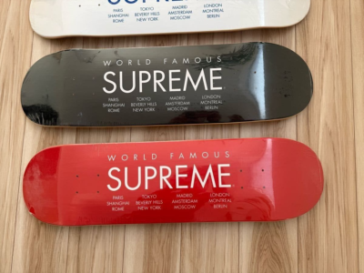 Supreme World Famous Skateboard Deck 4-piece skateboard deck set