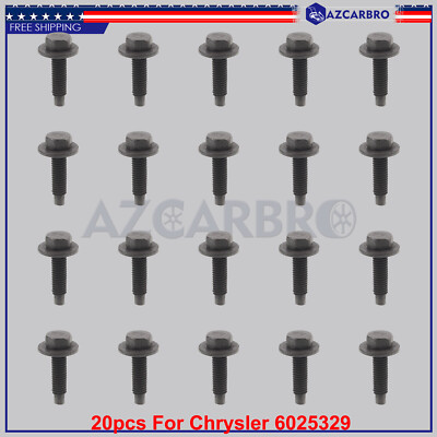 #ad 20x Black Metric Bolt Captive Washer Car Body Fender M5 x 0.8 8mm Hex Panel Trim $8.99