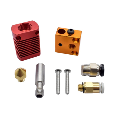 Hotend Completo Alfawise U20/U30/U30 Pro – 24V 40W, Extruder MK8, 5 Ugelli + Custodia - 3