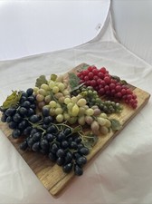 Faux Fake Farm Wine Grapes Vineyard Green Red Black Fruit Display Prop