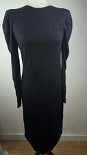 NWT! EXPRESS Size XS Women's Black Ribbed Sweater Dress