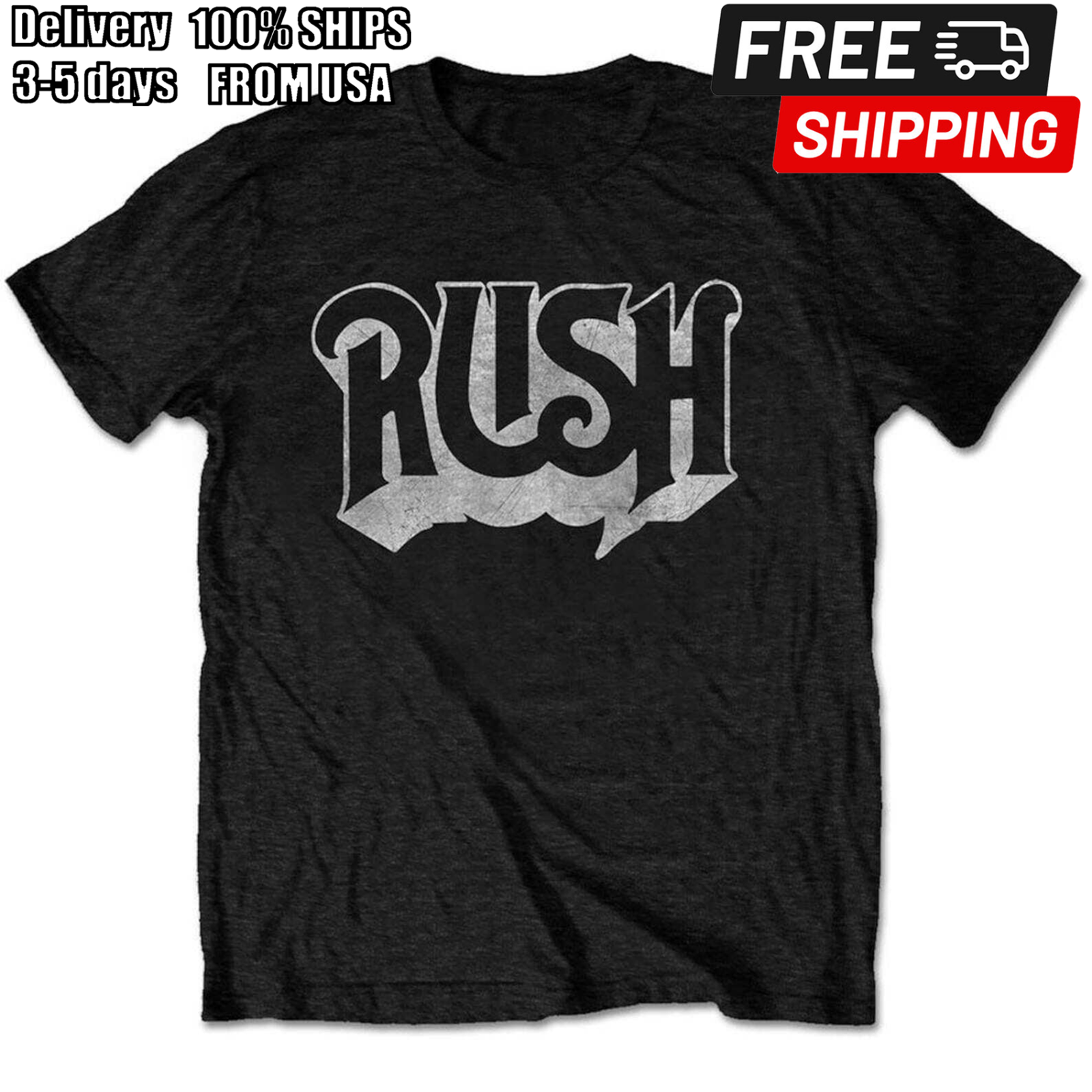 Rush Unisex T-Shirt Logo