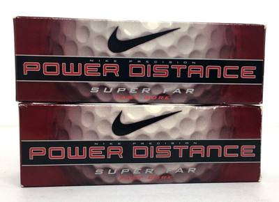 NIKE Precision Power Distance Fast Core Golf Balls 2 Boxes of 3 Balls White NEW