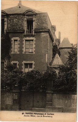 Old postcard Nantes Pitt... Old Hotel rue de Strasbourg (223168)