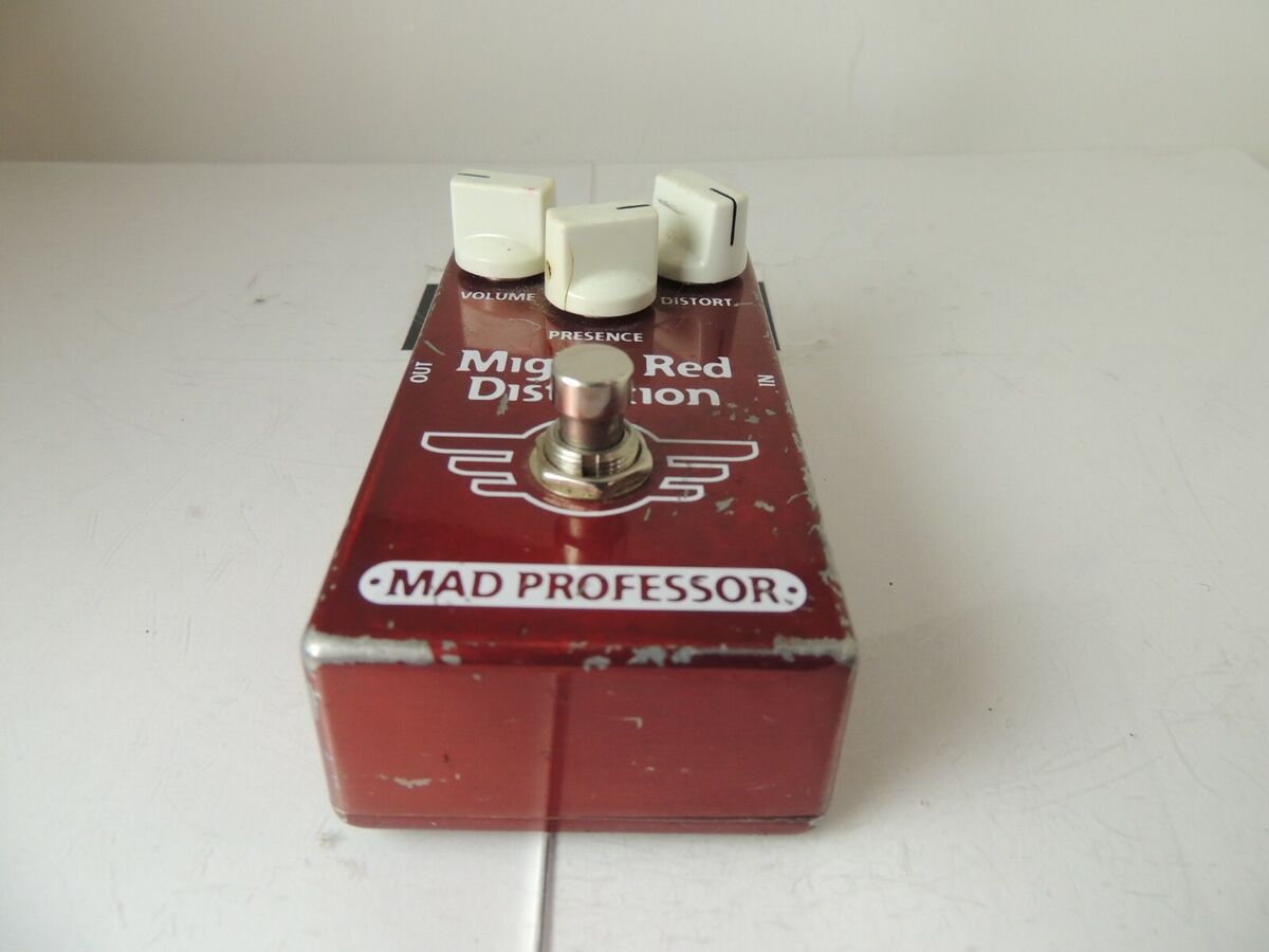 Mad Professor Mighty Red Distortion Effects Pedal Free USA Mad Professor Mighty Red Distortion Effects Pedal Free USA