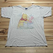 Vintage 90s Winnie the Pooh Piglet Faded Disney Hunny Shirt Size XL