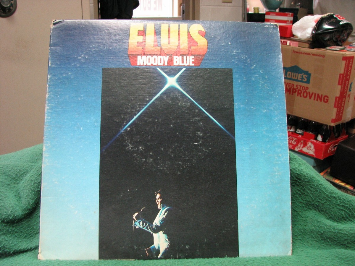 Vintage ELVIS PRESLEY Moody Blue Album 78 RPM 12