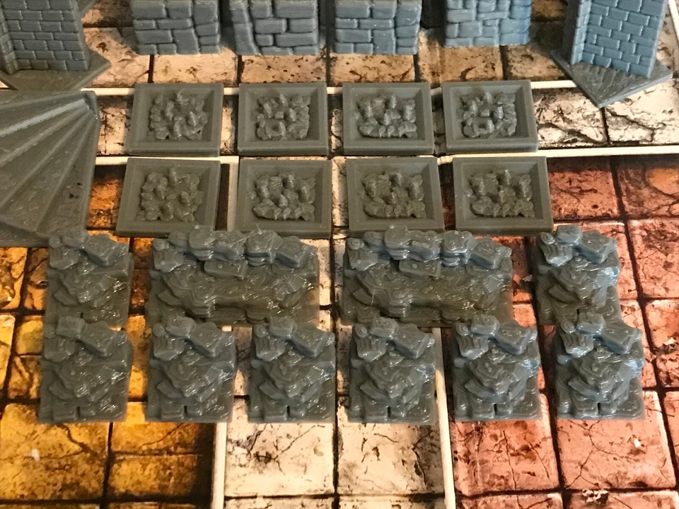HeroQuest 35-teiliges Dungeon Scatter Scenery Set - Secret Door - Pit Trap - Block - Bild 2 von 4