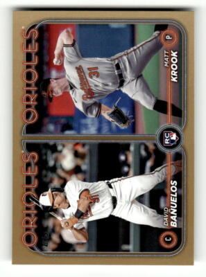 2024 Topps Update Gold Rainbow Foil #US315 David Banuelos /Matt Krook RC Rookie 