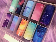 Nail Foil Transfer Decals - New - Galaxy Print - Transfer Foils - G10