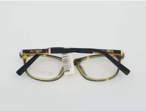Womens Flower 6003 MAGGIE Tortoise Full Rim Rectangle Eyeglasses 50-19-140 - Picture 5 of 8
