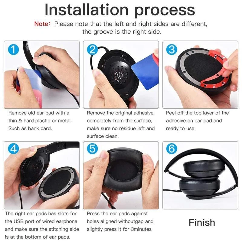 Earpads Leather Ear Cushions for Beats Studio2.0 Headset Repairing