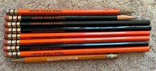 Vintage 1970s pencils Clio, Michigan: Clio Bowling Arcade, Carter Middle School