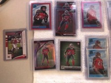 2018 Ronald Jones III Rookie Card Lot, Optic, Prizm, Auto, Red/Yellow, Holo