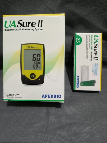 UASure II Uric Acid Meter Kit + Strips (100/75/50/25) Gout Test Tool - Picture 7 of 13