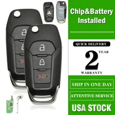 For 2015 2016 2017 2018 2019 2020 Ford F-150 F-250 F-350 Car Remote Flip Key Fob