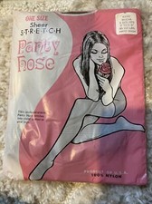 Panty Hose Sheer Stretch Vintage NOS 100 Nylon Mocha Fits 5'-5'9 95-165 Lbs