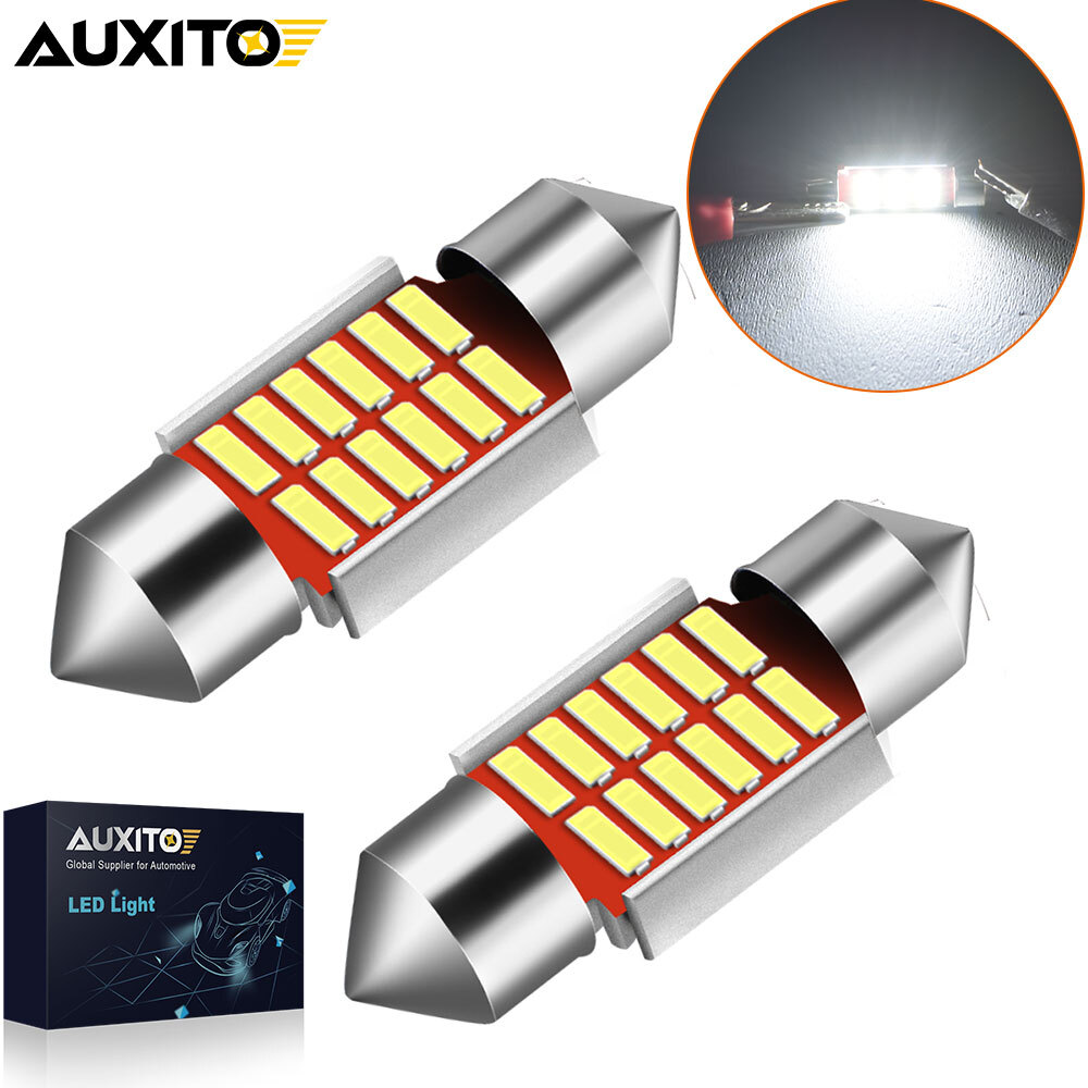 2x AUXITO 31MM DE3175 LED DE3022 Car Map Dome Light Bulb 6000K Bright White USA