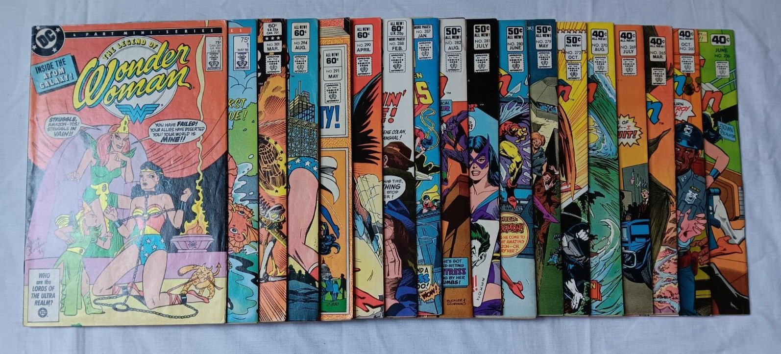 Wonder Woman (1942 Vol. 1) Comic Lot of 18 w/Legend of Wonder-Woman 1 & 3 1980s