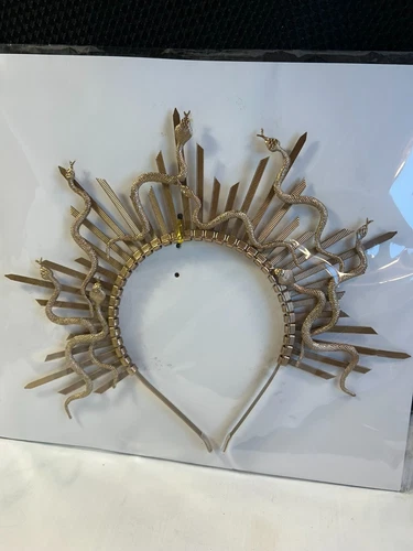 NEW Halo Crown, Goddess Egyptian Snake Medusa Plastic Headband Costume