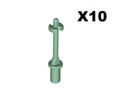 Lego ® Lot 10 Accessoires Minifig Bâton Ski Marche Utensil Send Green 90540 NEW