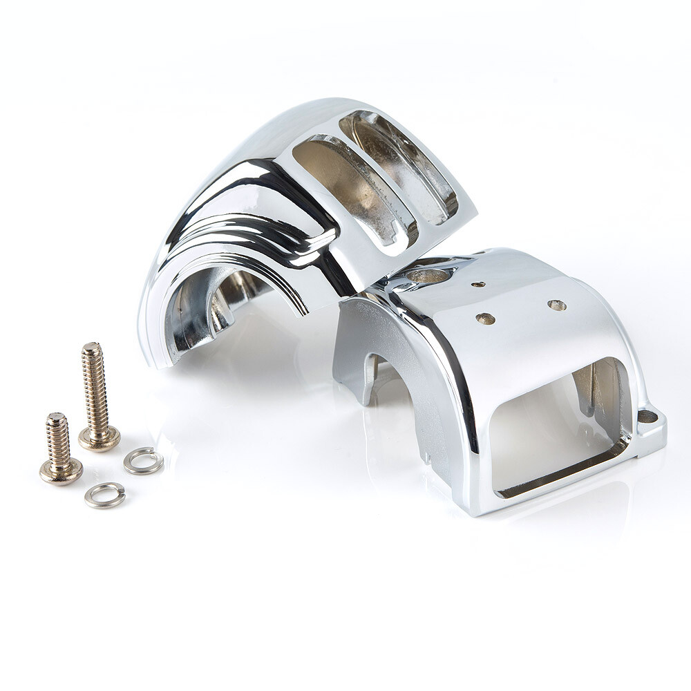 Chrome switch housing kit replacement for HD 07-09 Dyna low rider