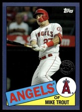 2020 Topps Update 1985 Baseball 35th Anniversary Blue Mike Trout BLUE #85TB-5