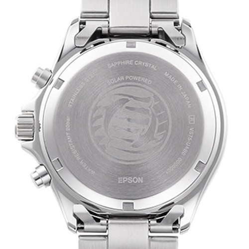 Orologio Uomo Orient Mako RN-TX0203S Panda Quadrante Bianco Cronografo Analogico Solare NUOVO - Foto 8 di 11
