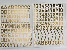 3x Alphabet 0-10 Vinyl Decal Numbers - Mailbox Wall Address Locker Stickers