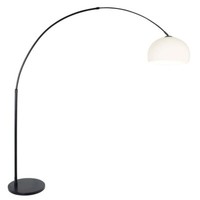 Bogenleuchte Stehleuchte Standlampe Metall Schwarz Weiß Leselampe H 200Cm