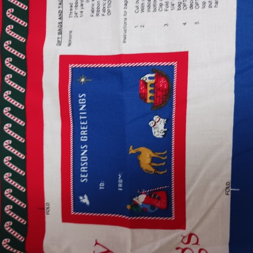 Fabric Traditions Holiday Bags and Tags Fabric Panel makes four gift bags w/ tag - Picture 6 of 10