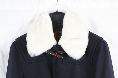 ジャケット Dsquared Dark Blue Wool Jacket $3,895 DSQUARED 2 MEN'S WOOL BLUE JACKET COAT FUR RARE 46 48