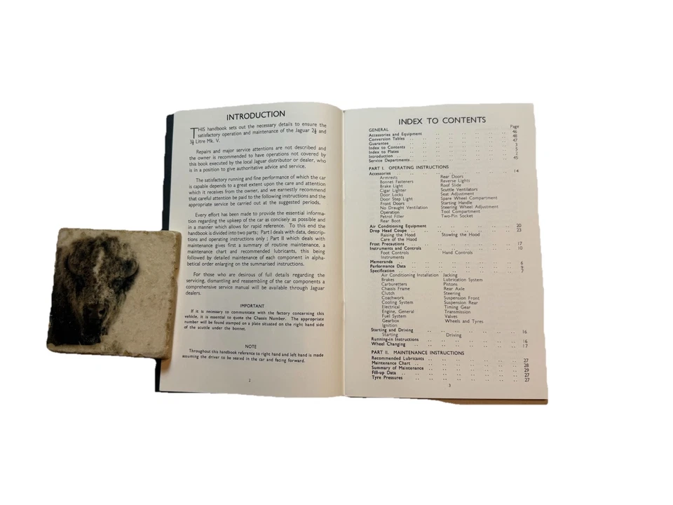 Jaguar Mark V 1949-1950 OEM Manual del propietario Manual de servicio Instrucciones de reparación Foto 4 de 4