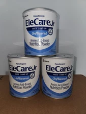 3 cans EleCare Jr Unflavored powder junior formula Free Shipping exp 10/2026